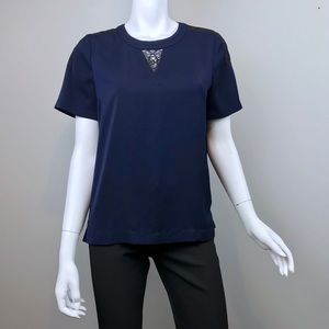 {J. Crew} Factory Lace Details Tee, $78